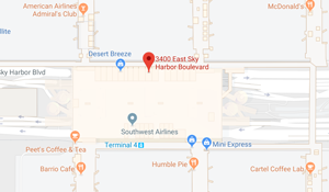 Screenshot of the Phoenix Sky Harbor location